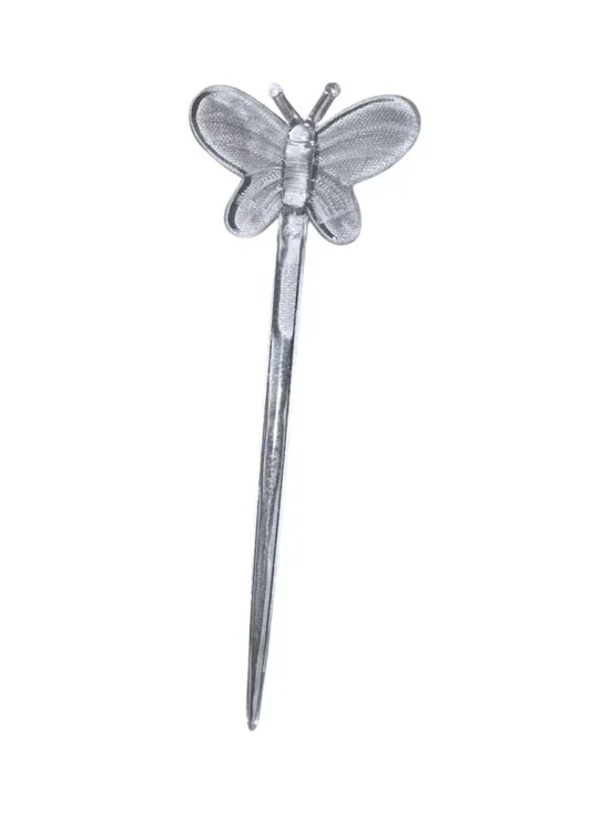Clear Butterfly Decorative Plastic Tooth Pick 50 Pack