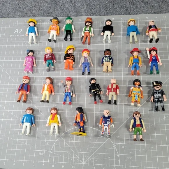 Playmobil Adult Figure Lot 26‎ Workers Police Pirate Farmer Construction Mixed