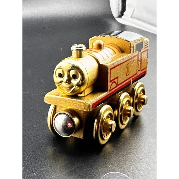 Thomas 2003 Golden 60th Anniversary Wooden Railway Train Learning‎ Curve Vtg