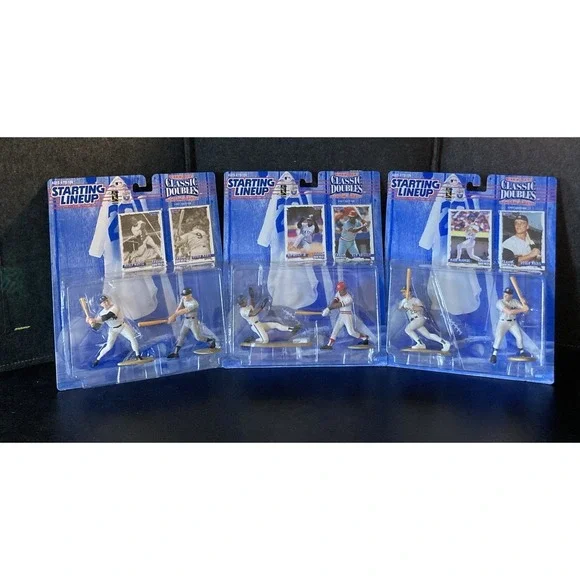 Lot of (3) 1997  Starting‎ Lineup Classic Doubles Griffey Mantle Maris McGwire