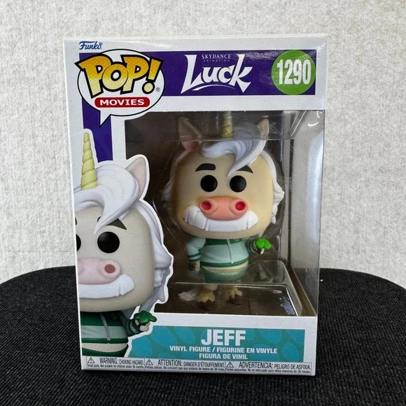 Funko Pop Movies Luck Jeff 1290 Vinyl Figure Skydance Animation Unicorn