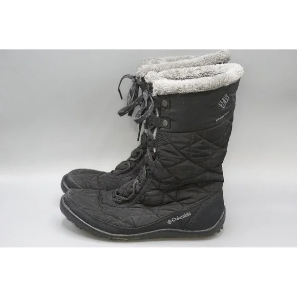 Columbia Minx Mid II Omni-Heat Waterproof Winter Boots Black BL1585-010 Womens 9