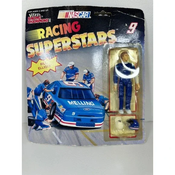 VTG 1991 Racing Champions Racing SuperStars NASCAR Action Figure #9 BILL ELLIOTT