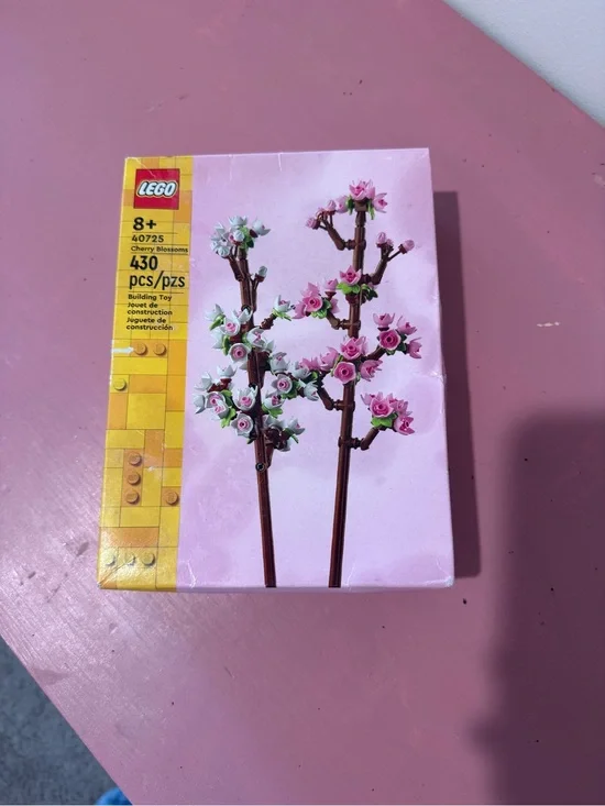 Lego Pink and White Cherry Blossom Display