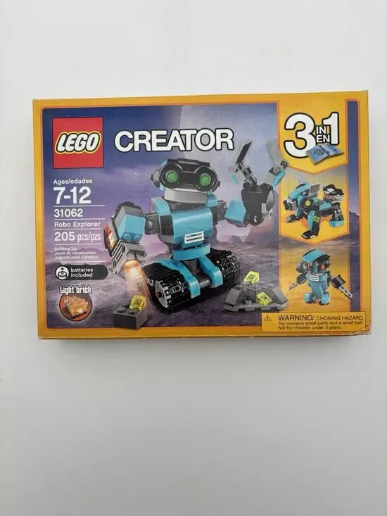 New In Box Retired LEGO Creator 31062 - 3 in 1 Robo Explorer New Sealed