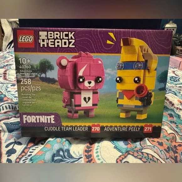 NIB LEGO BrickHeadz Fortnite Cuddle Team Leader & Peely Building Kit 40760