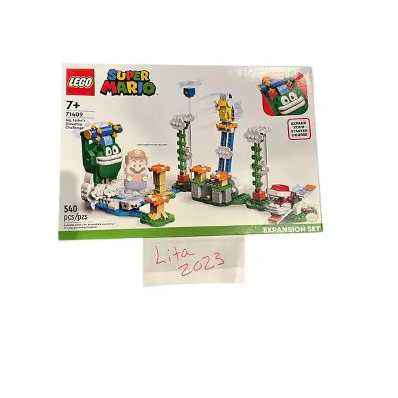 New LEGO 71409 Super Mario Big Spikes Cloudtop Challenge Lego Set, Blocks