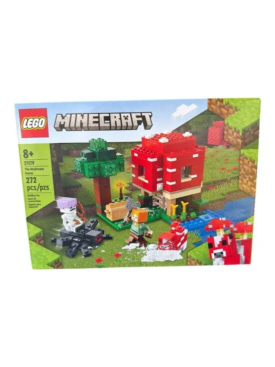 LEGO MINECRAFT SET #21179 THE MUSHROOM HOUSE NEW & FACTORY SEALED RETIRED