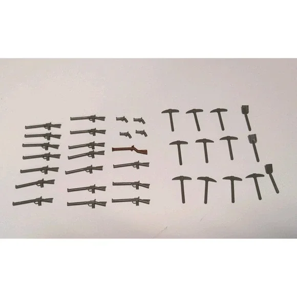 Vintage LEGO Bulk Weapons & Tools‎ Lot - 17 Rifles, 4 Pistols, 1 Blunderbuss +++