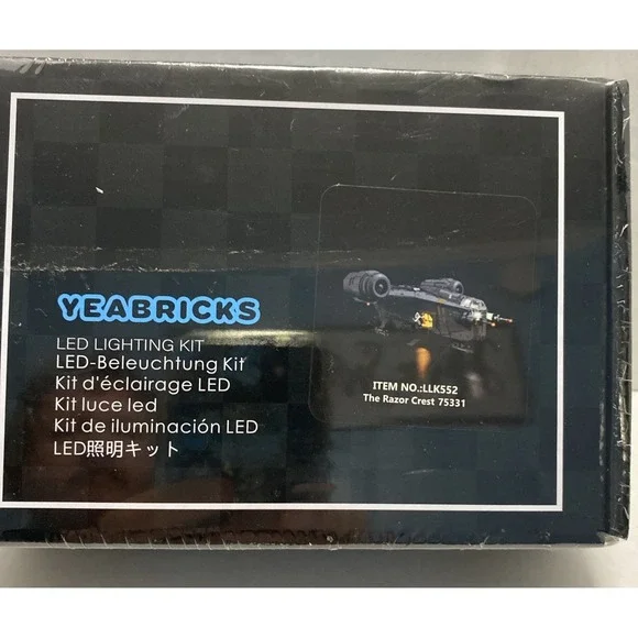 Yeabricks Lego /Bldg Blocks LED Lighting Kit New Item LLK552‎ RAZOR CREST 75331