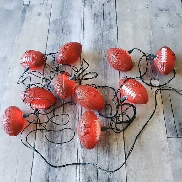 NFL Football Shaped 10 Light Covers