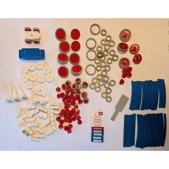 LEGO Vtg 1960's Trains‎ 113-2 & More Starter Train Sets Parts Motor Track Wheels