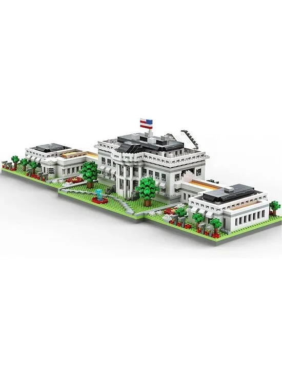 Micro Mini Blocks White House Model Set - 3000 Pieces Building Toy for Kids