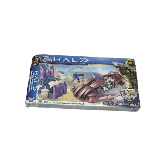 Halo Mega Bloks 96982 Covenant Revenant Attack Used Missing  Pieces Read Descrip