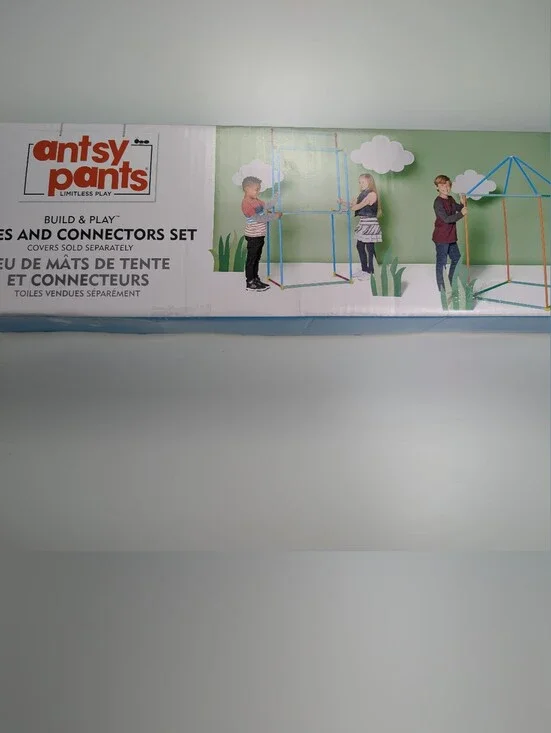 Antsy Pants Build & Play 75 Piece Poles & Connectors Set Kids Toy Of The Year