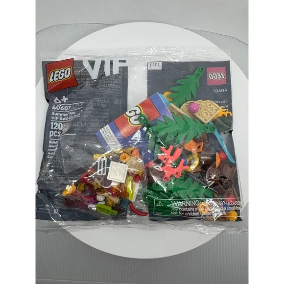 LEGO Summer Fun VIP Add-On Pack 40607 -‎ 120 Pcs - New Sealed - Kids Toy