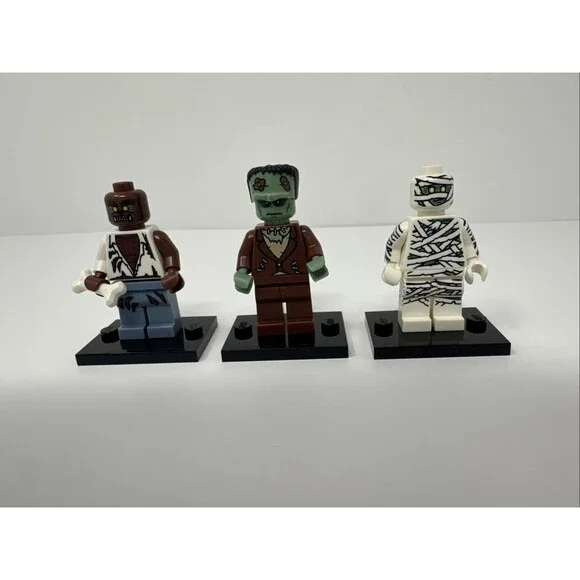 Monster Frankenstein + Werewolf Lego 8804 Series 4 Minifigures + Mummy Series 3