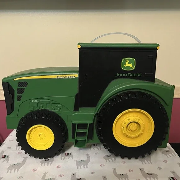 ERTL Tomy‎ John Deere Tractor You Carry Storage Carrying Case Green 13.5