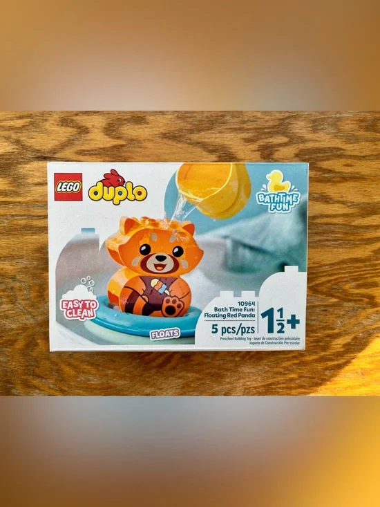 LEGO Duplo Bath Time Fun Floating Red Panda Building Set 10964 NEW