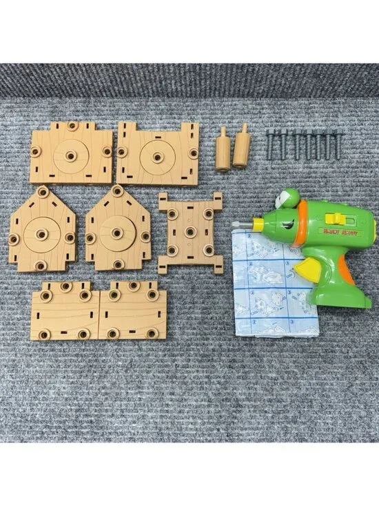 Handy Manny Spinner Power Screwdriver Play Building Set Wood Screws Works RARE