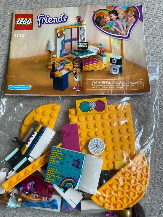 Lego Friends Yellow Music Studio Playset Pieces