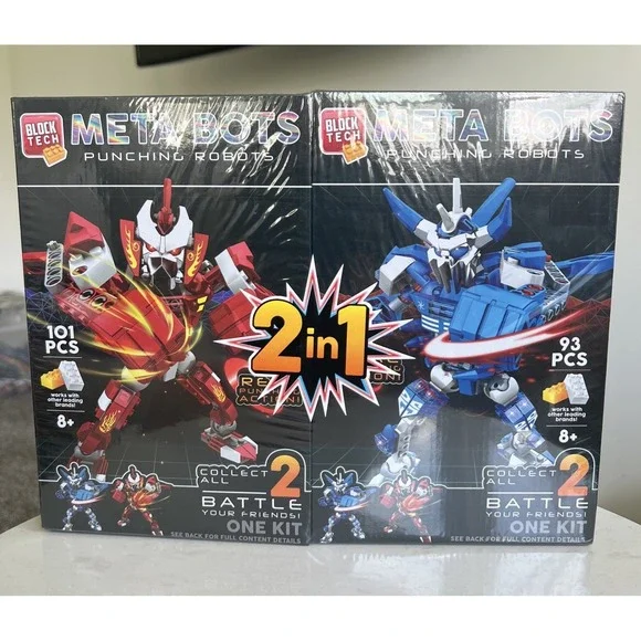 Block Tech Meta Bots‎ Punching Robot 2-in-1 Building Set STEM Creative Learning