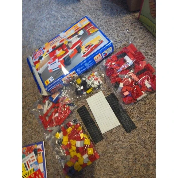 NEW OPEN BOX‎ MEGA BLOKS 1996 Vintage FIRE RESCUE 991 W/ 250 + Building Blocks