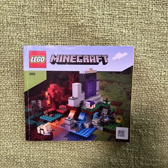 LEGO Minecraft: The Ruined‎ Portal (21172) Instruction Manual Booklet Only
