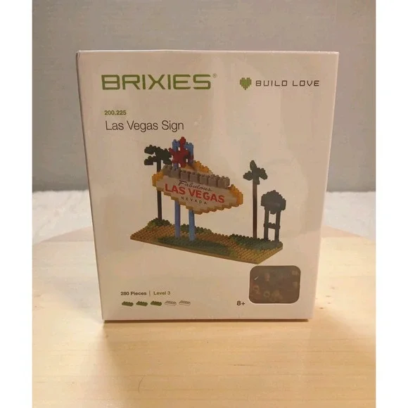 BRIXIES BUILDING BLOCK MICRO‎ SET FABULOUS LAS VEGAS SIGN