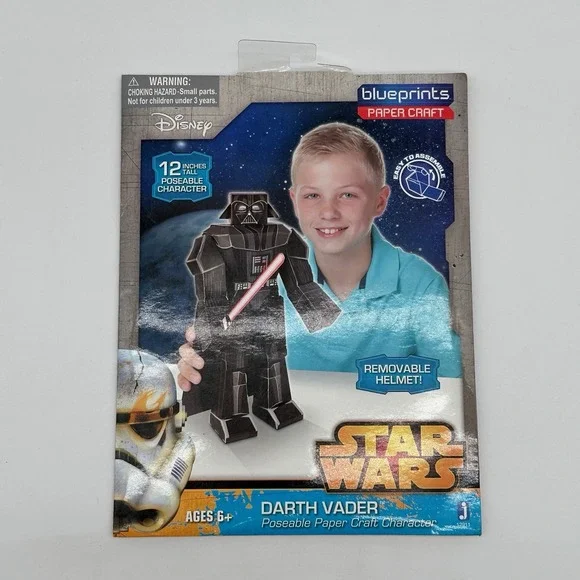 Star Wars Darth Vader Blueprints Paper Craft Posable‎ 12