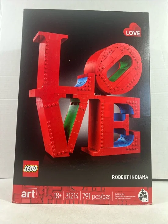 Lego Love By Robert Indiana 31214, 791 pieces!