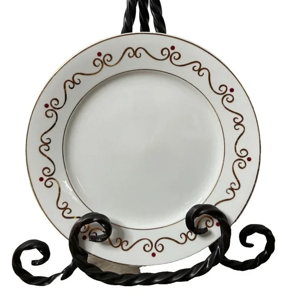 Pier 1 Holiday Scroll Dinner Plate 6594864 Christmas Discontinued