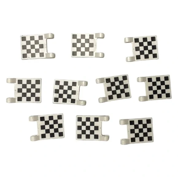 LEGO White Racing Flag 2x2 Checkered Car Lot of 100 Pieces Parts Bulk 2335 MOC