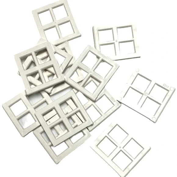 LEGO White Window 2x4x3 Frame Panel 4133 Lot of 100 Pieces Parts House City MOC