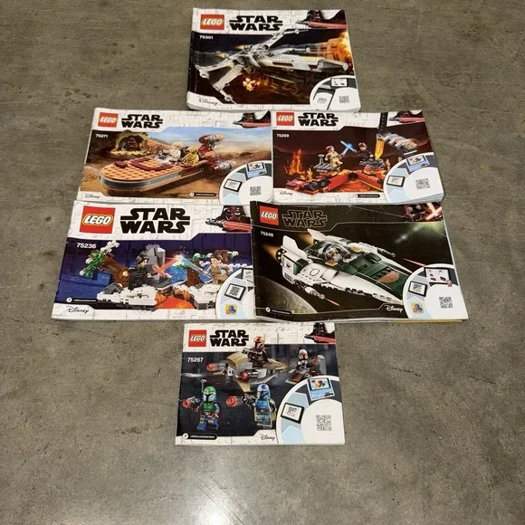 LEGO Star Wars Instruction Manuals Lot 75248 75267 75271 75301‎ + More