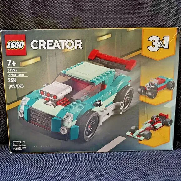Lego Creator NEW in Box 3 in 1 Street Racer Set # 31127 Age 7+