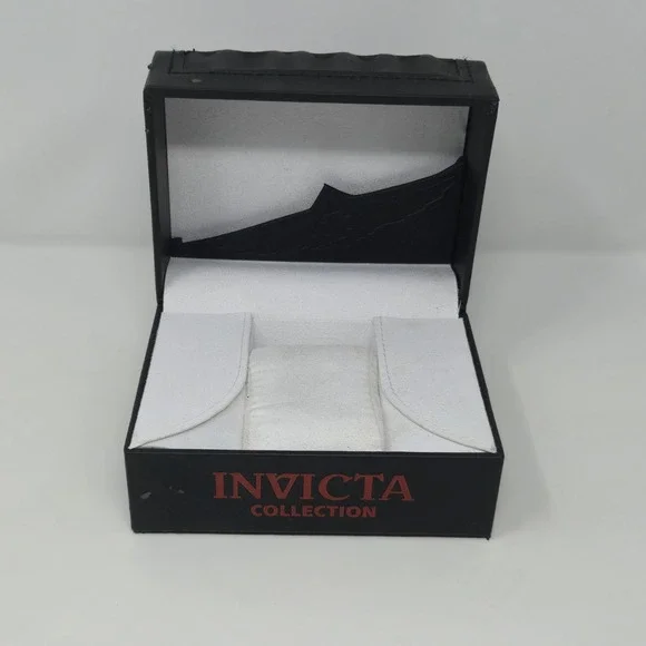 EMPTY Invicta Watch Box Black Wave Case - PEELING‎ EXTERIOR - For Parts/Storage
