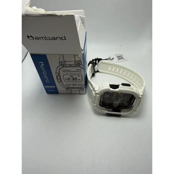 Amband M1‎ Sport Series Water-Resistant Case for Apple Watch 49mm White