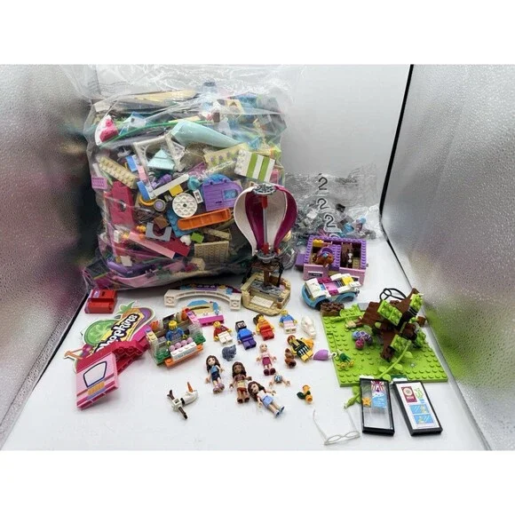 Huge Lego Friends & More Loose Lot w/ Minifigures 7.6lbs : Horses Barn Balloon +