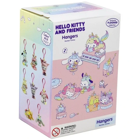 Hello Kitty & Friends Flocked Collection Hangers Pack [1 RANDOM Figure]
