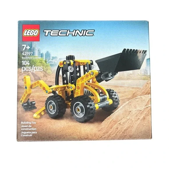LEGO Technic 42197 Backhoe Loader 104 Pieces Building Set Sealed New 2025 Toy
