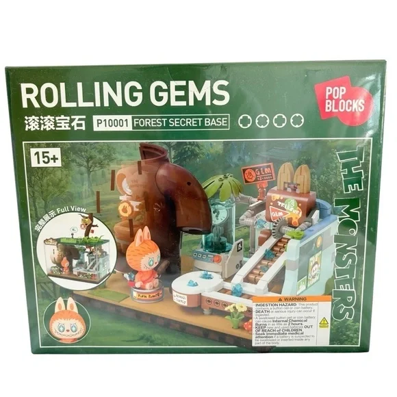 Pop Mart Labubu Rolling Gems Forest Secret Base Block Set