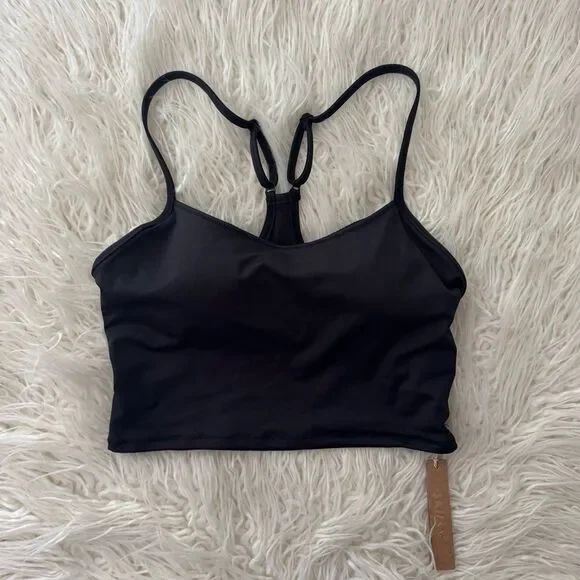 Skims Swim Cami Tank Top Onyx Size Small