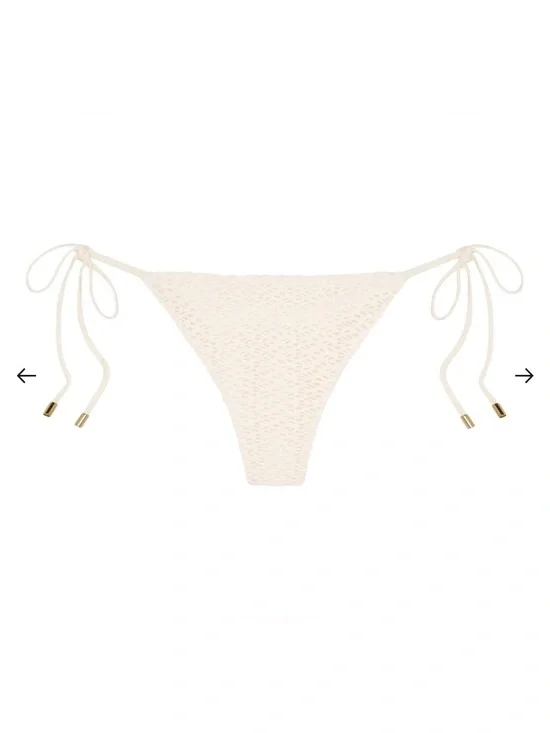 Monday Swimwear LE MARAIS BOTTOM - IVORY CROCHET | small