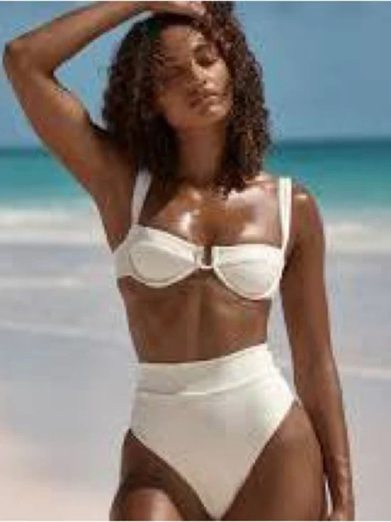 Monday Swimwear Sorrento Top and Bottom in Ivory