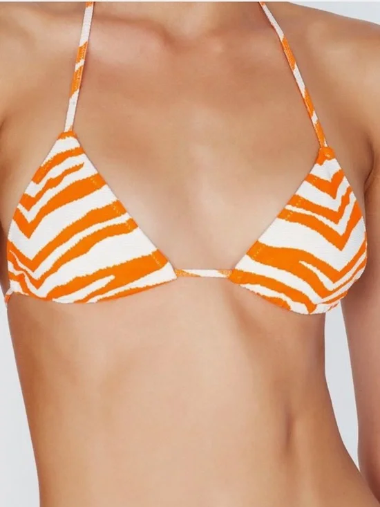 Triangl Swimwear Vinca Zebra Pop Bikini Top M