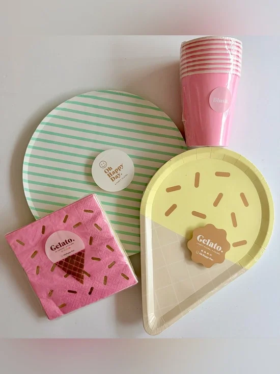 Gelato Party Tableware Set