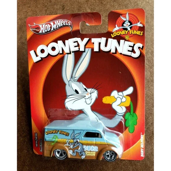 2013 Hot Wheels  DAIRY DELIVERY Light Blue POP CULTURE: LOONEY TUNES 1:64 WLRR5S