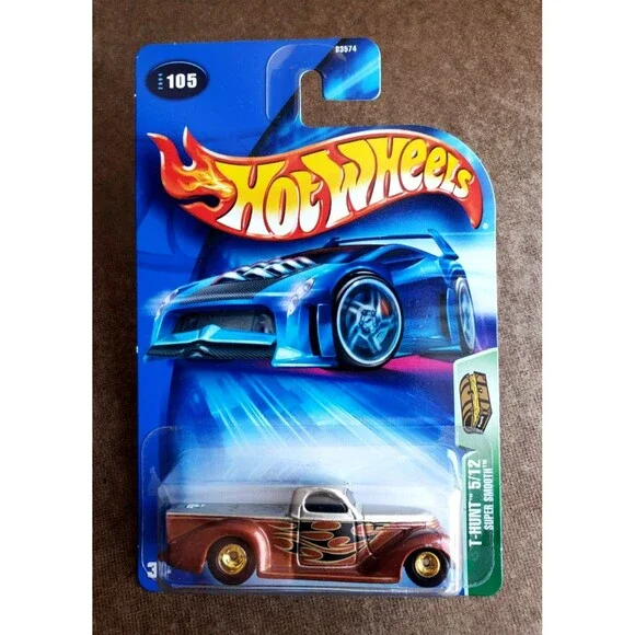 2004 Hot Wheels T-HUNT SUPER SMOOTH Truck Copper Gold TREASURE HUNT 105 GOLD RR!