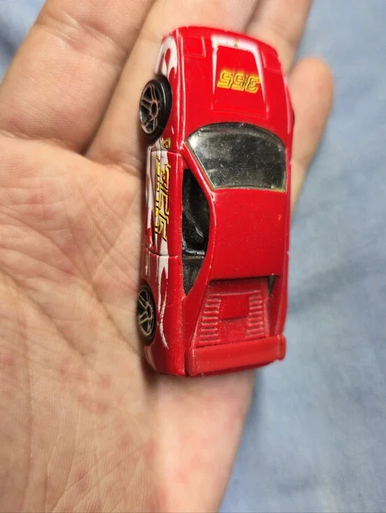 Mattel Hot Wheels 1999 Ferrari F355 Challenge Red with White Flames Loose